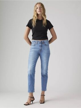 Levi's Women's Wedgie Straight Leg Blue Jeans